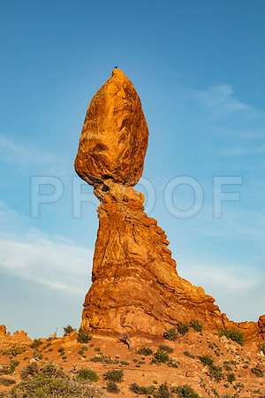Balanced Rock with Crow, Arches National Park