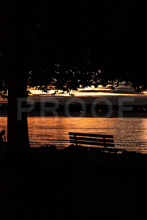Bench at Sunset, OR