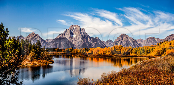 Fall at Oxbow Bend, Grand Tetons National Park