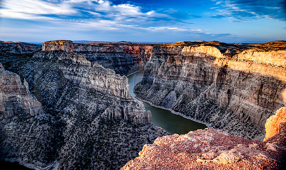 Devil's Canyon at Sunrise, Bighorn National Recreation Area