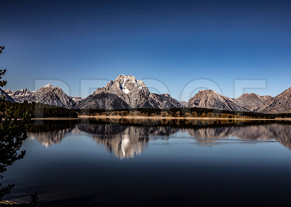 Mt Moran behind Jackson Lake, Grand Teton National Park