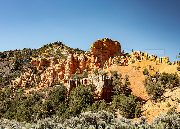Rock Formation and Hoodoos, Bryce Canyon National Park